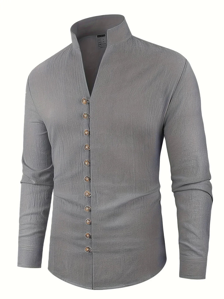 Camicia leggera in cotone a maniche lunghe