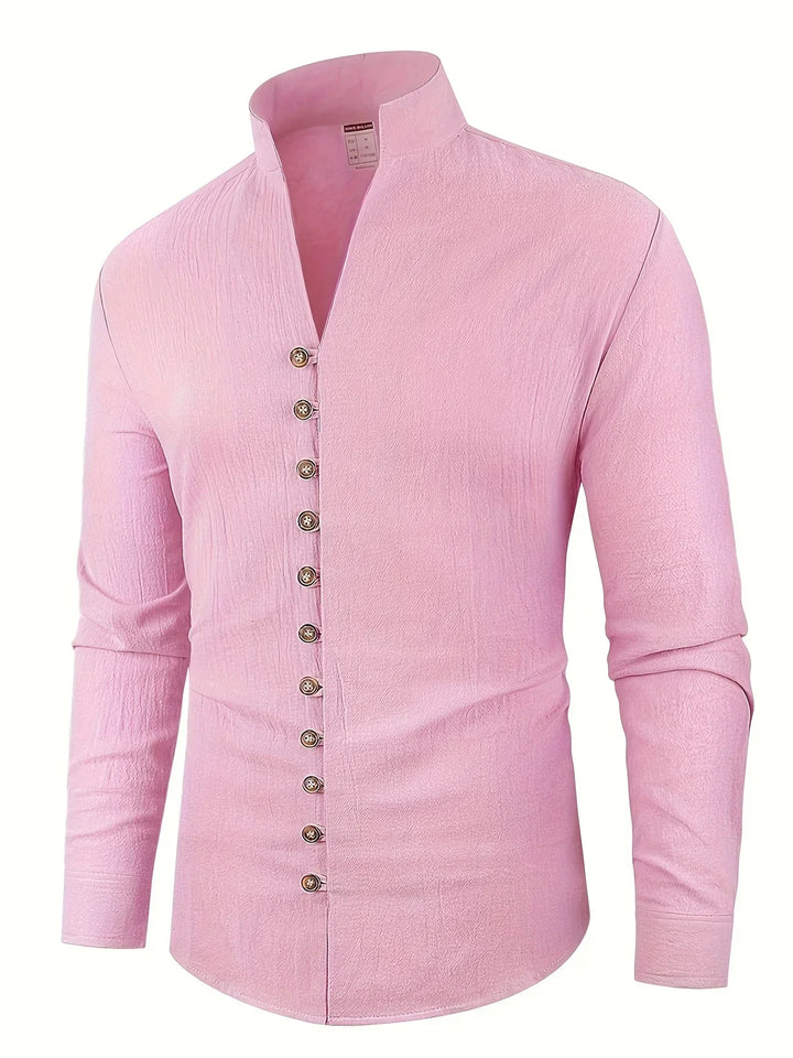 Camicia leggera in cotone a maniche lunghe