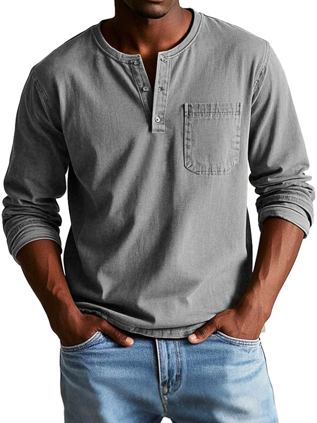 Camicia Vintage a Maniche Lunghe