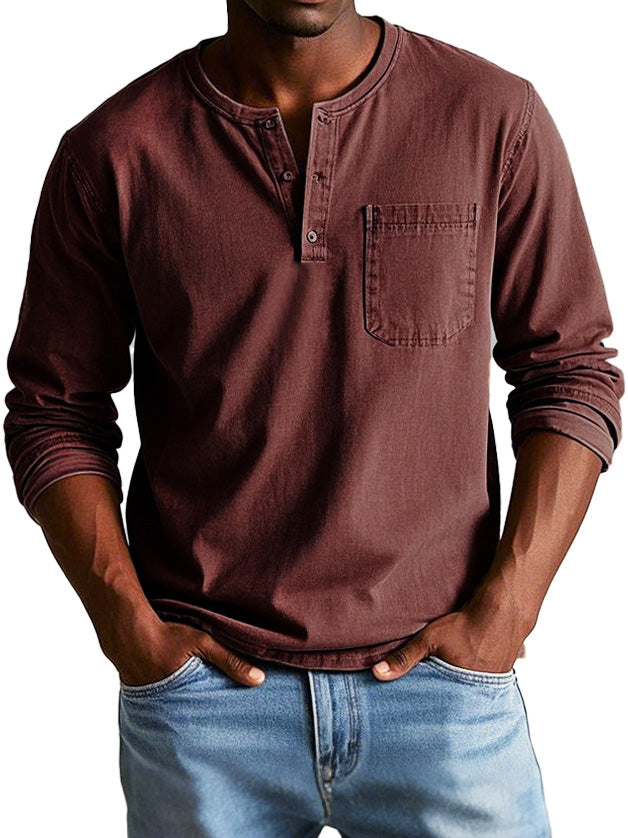 Camicia Vintage a Maniche Lunghe