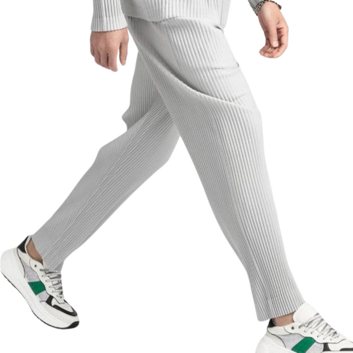 Pantaloni in cotone a coste