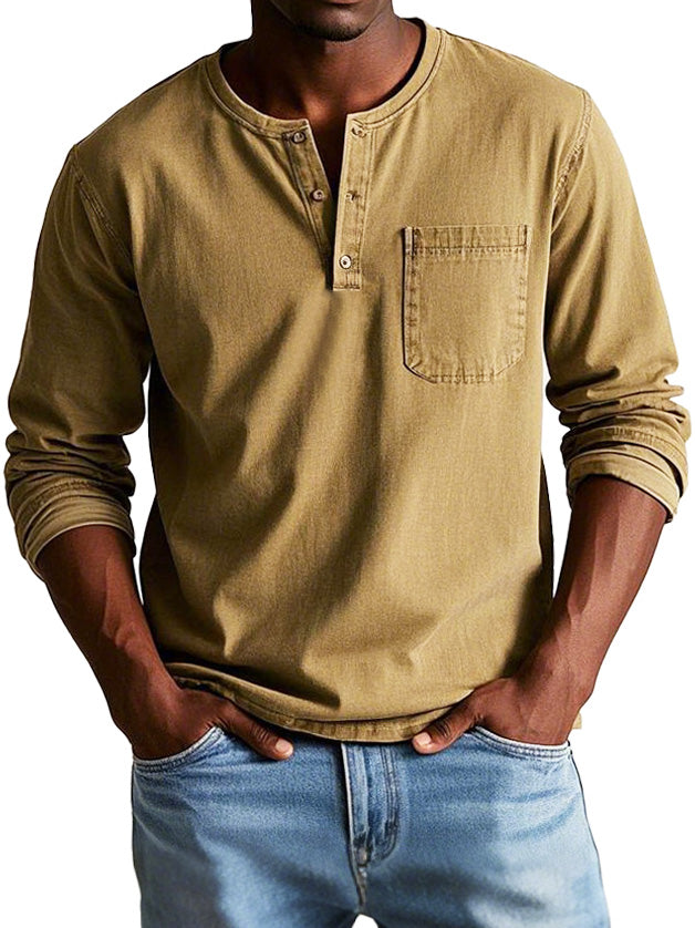 Camicia Vintage a Maniche Lunghe
