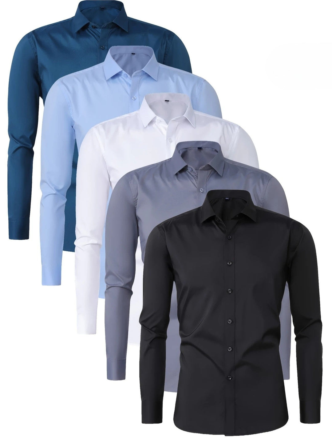 Camicia elegante a maniche lunghe con bottoni