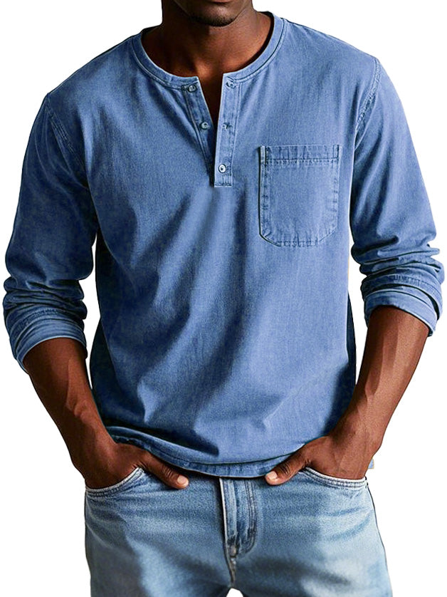 Camicia Vintage a Maniche Lunghe