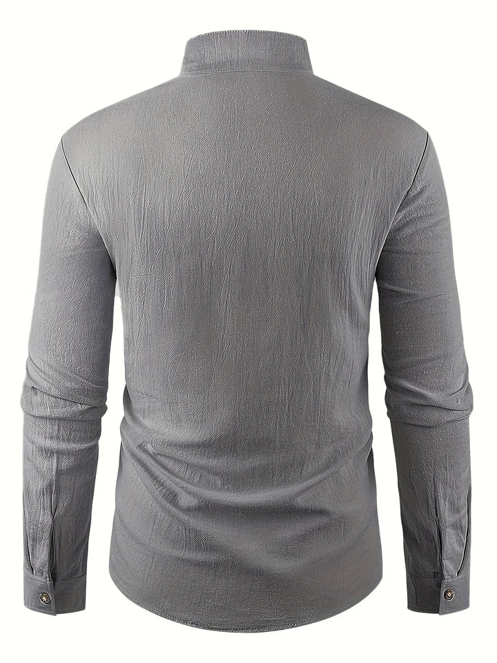 Camicia leggera in cotone a maniche lunghe