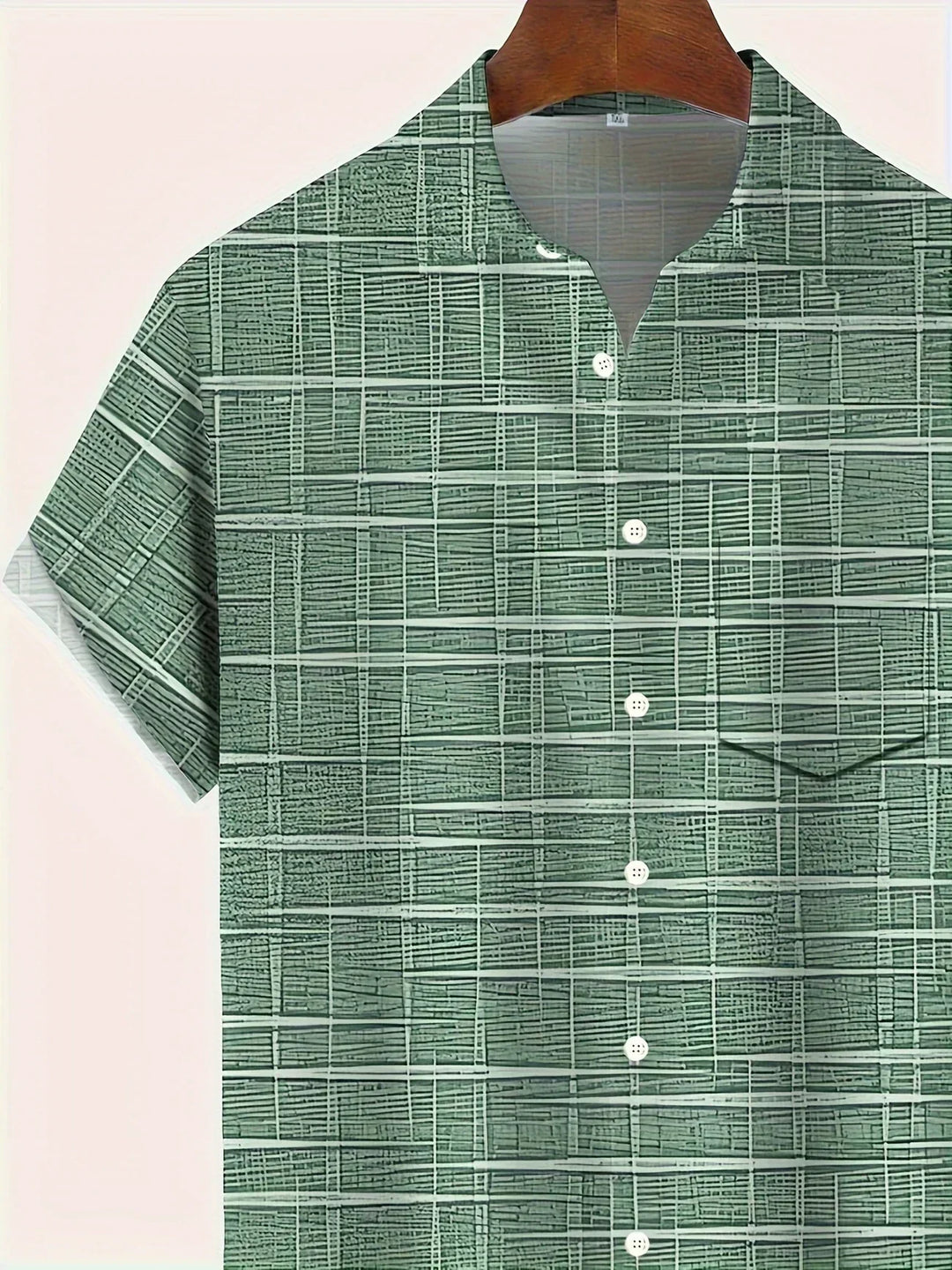 Camicia elegante a righe e quadri