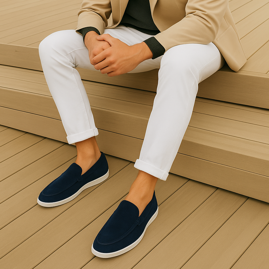Mocassini eleganti in suede