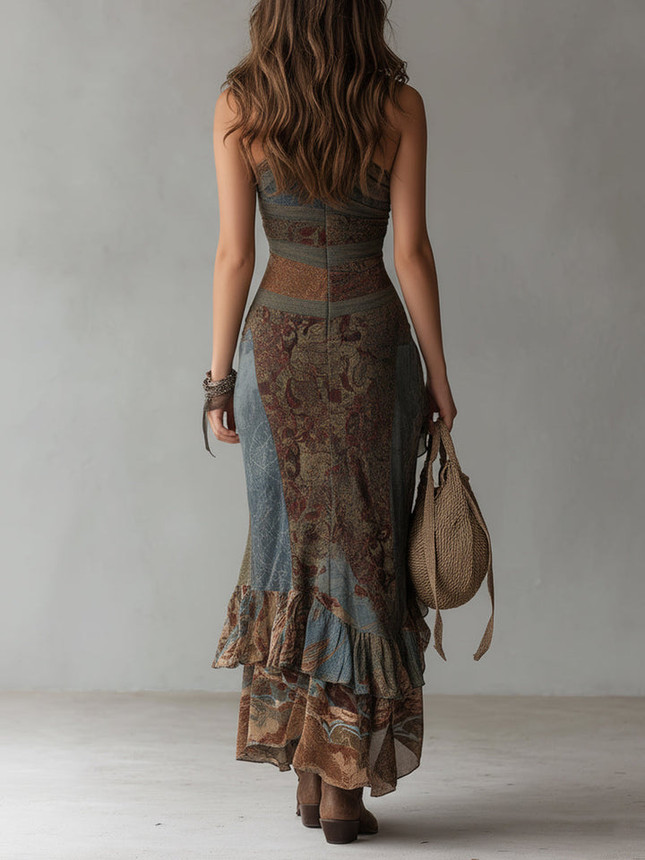 Truus | Abito Maxi Floreale Vintage