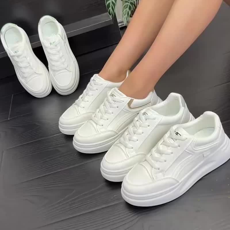 Sneakers bianche chic comfort leggero