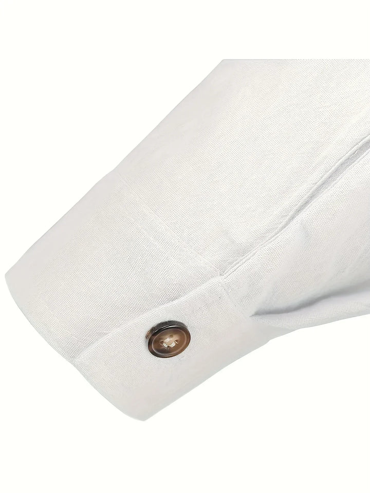Camicia leggera in cotone a maniche lunghe