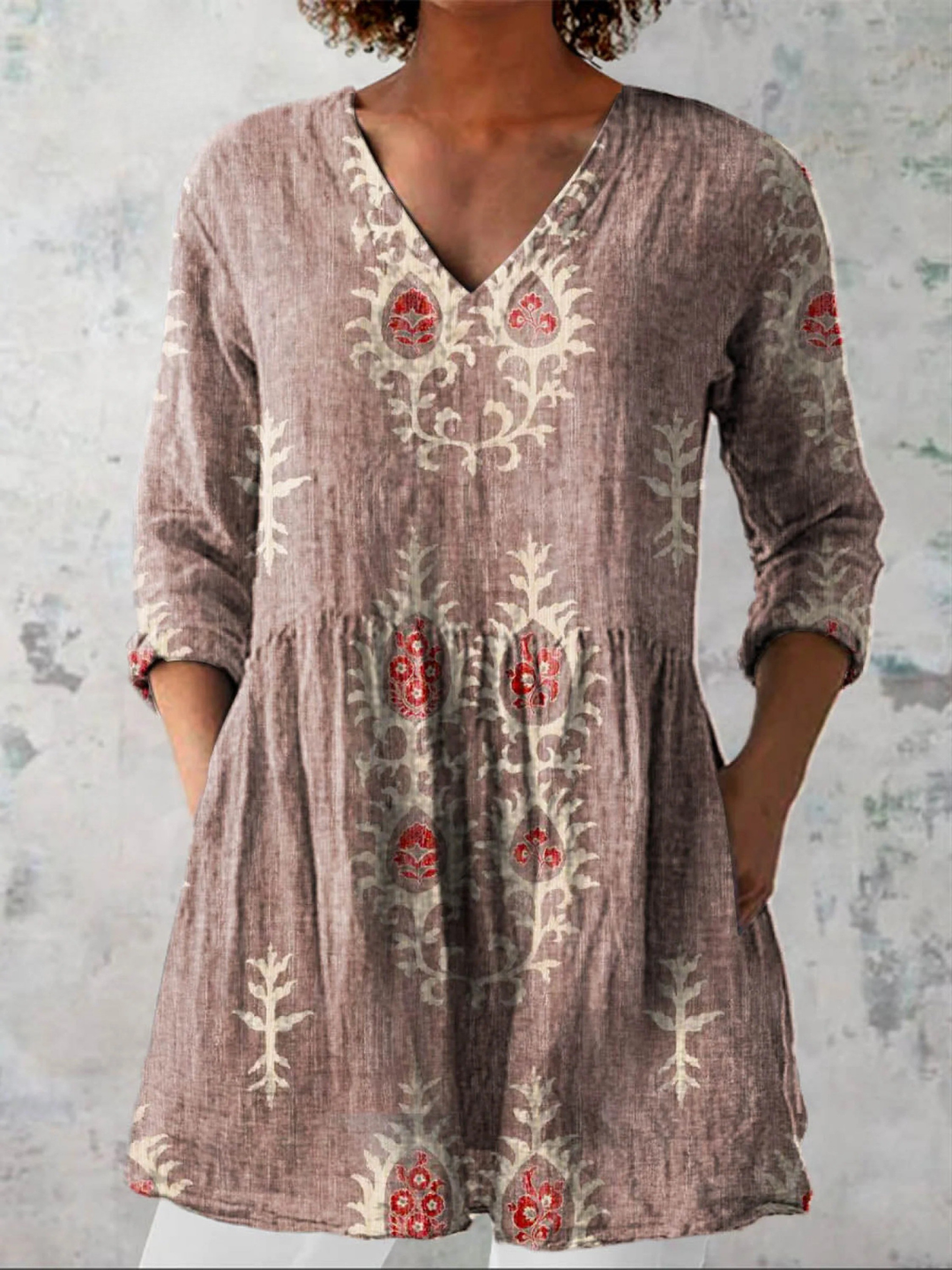 Maeve | Blusa lunga con scollatura a V
