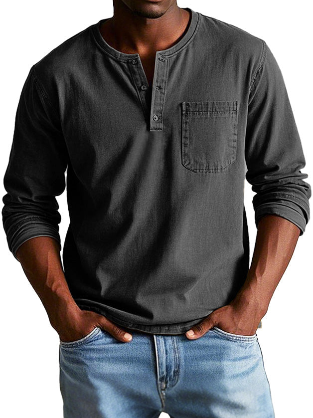 Camicia Vintage a Maniche Lunghe