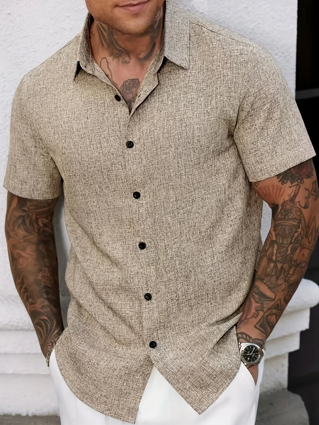 Lenoir | Camicia Elegante a Maniche Corte