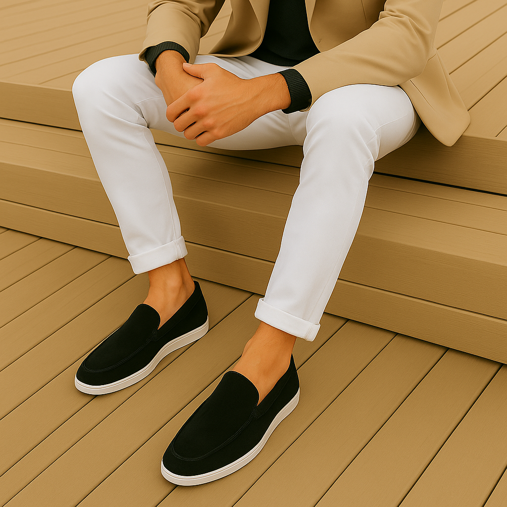 Mocassini eleganti in suede