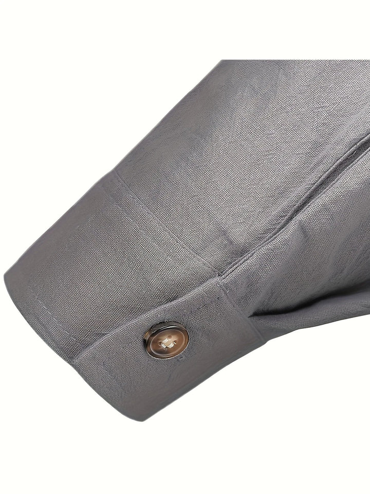 Camicia leggera in cotone a maniche lunghe
