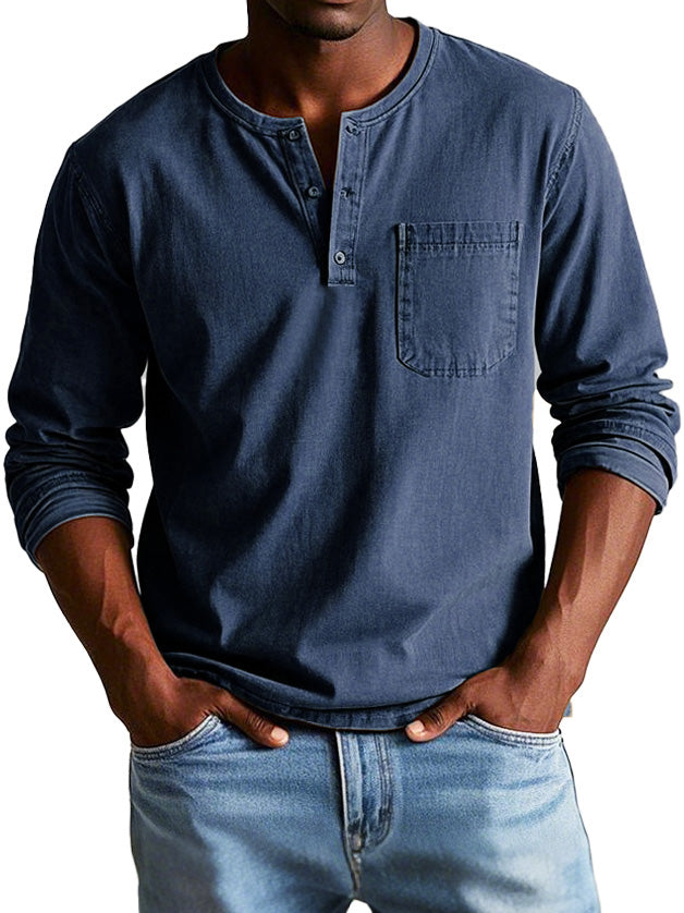 Camicia Vintage a Maniche Lunghe
