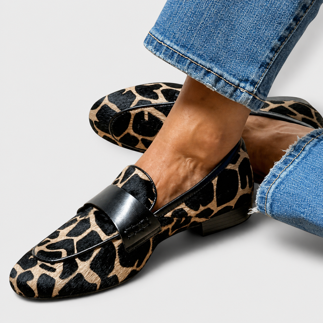 Léonie™ | Mocassino Leopardo