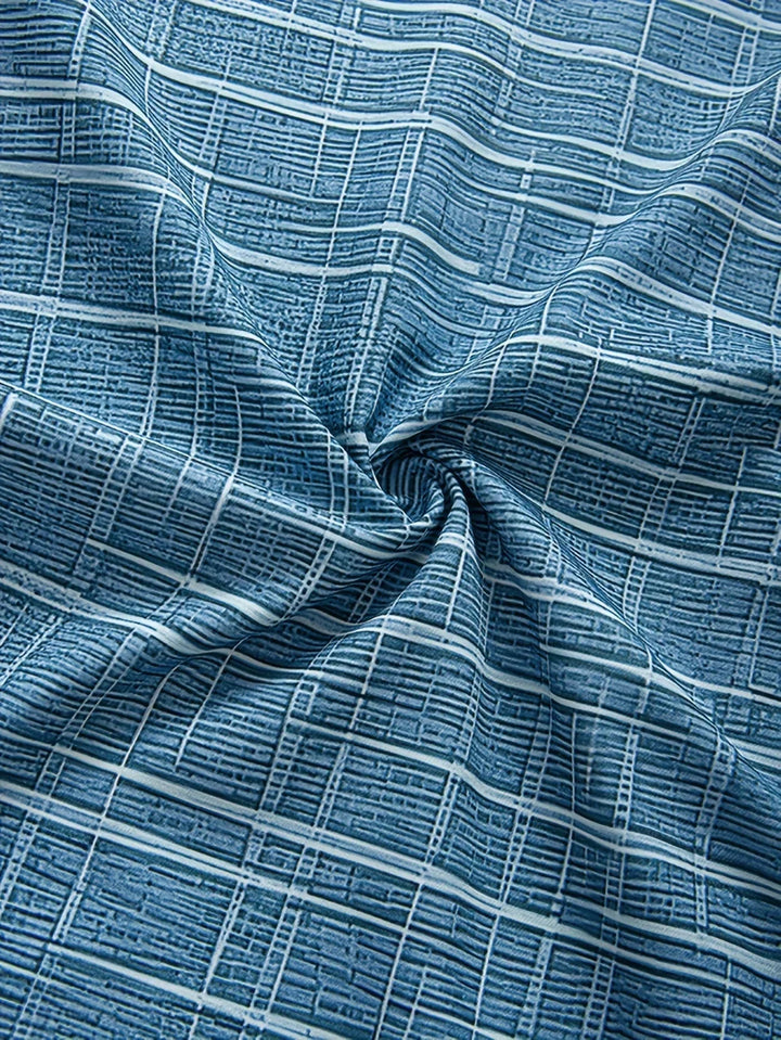 Camicia elegante a righe e quadri