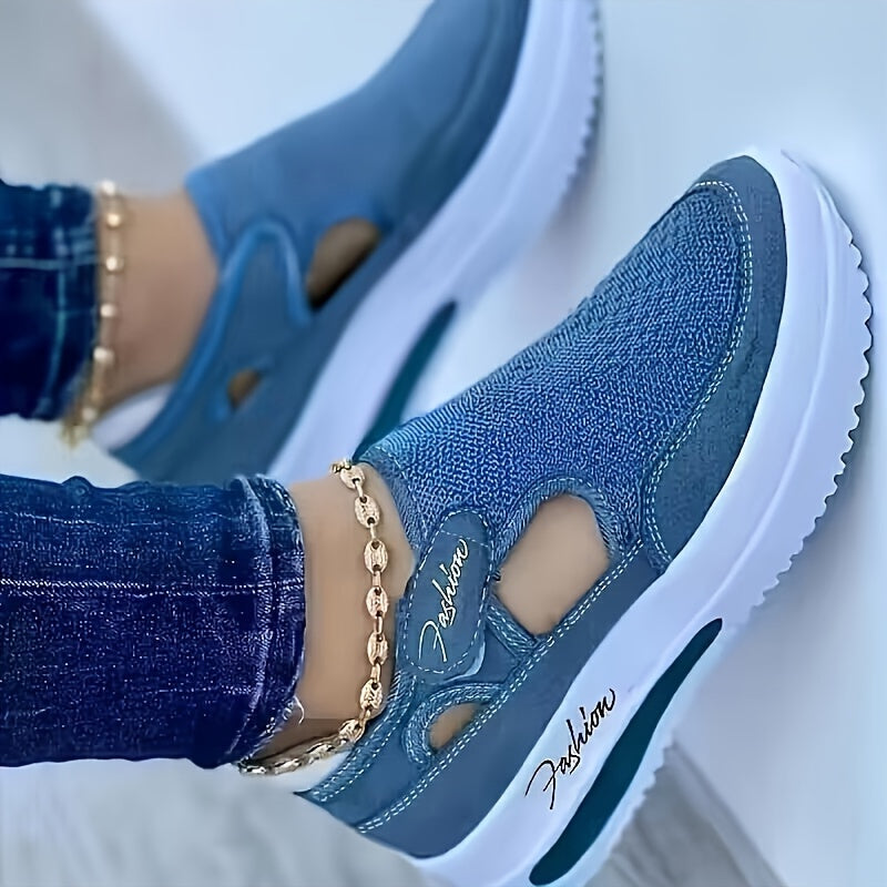 Scarpe da ginnastica traspiranti slip-on con comfort stabile