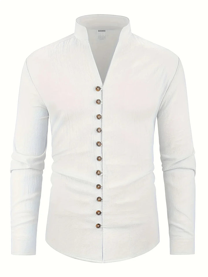 Camicia leggera in cotone a maniche lunghe
