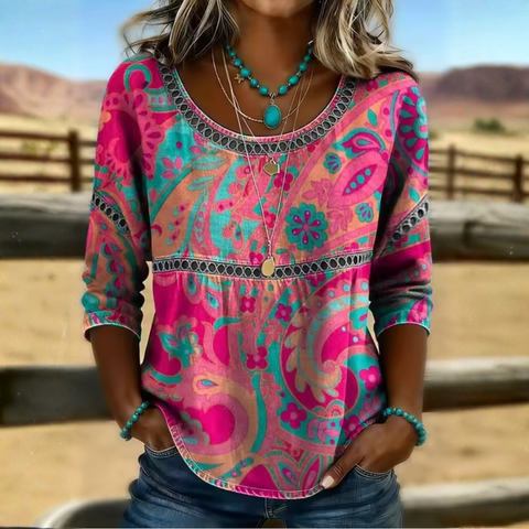 Denìsha | Blusa Paisley a Fantasia