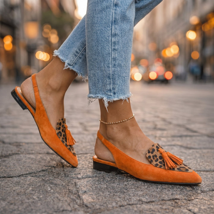 Vivannah | Slingback a Punta con Nappine Maculate