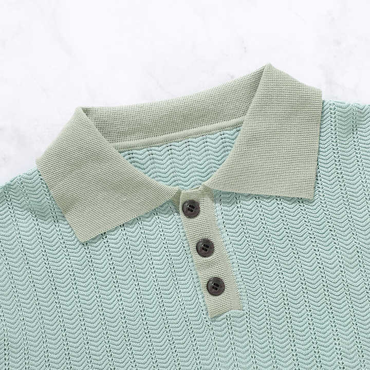 Polo lavorato a maglia