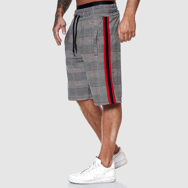 Pantaloni corti a quadri Alpha