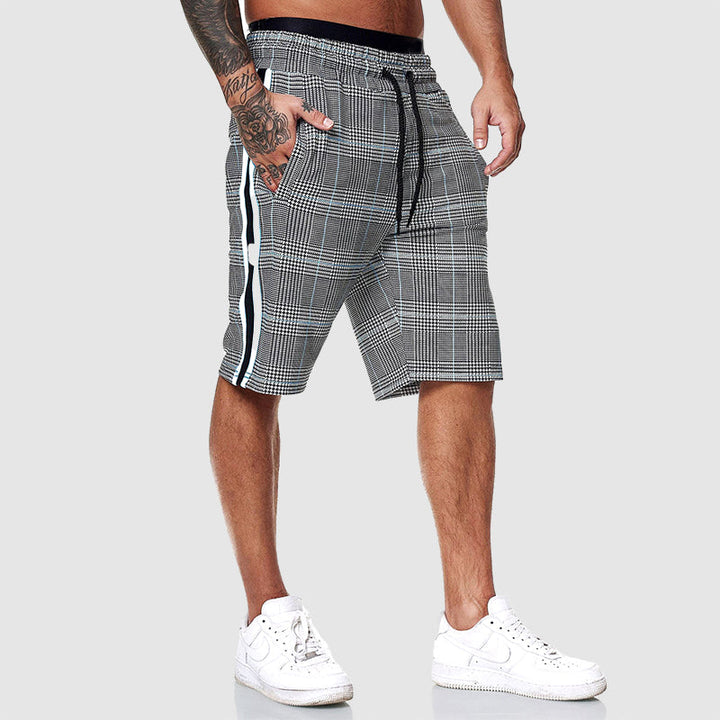Pantaloni corti a quadri Alpha