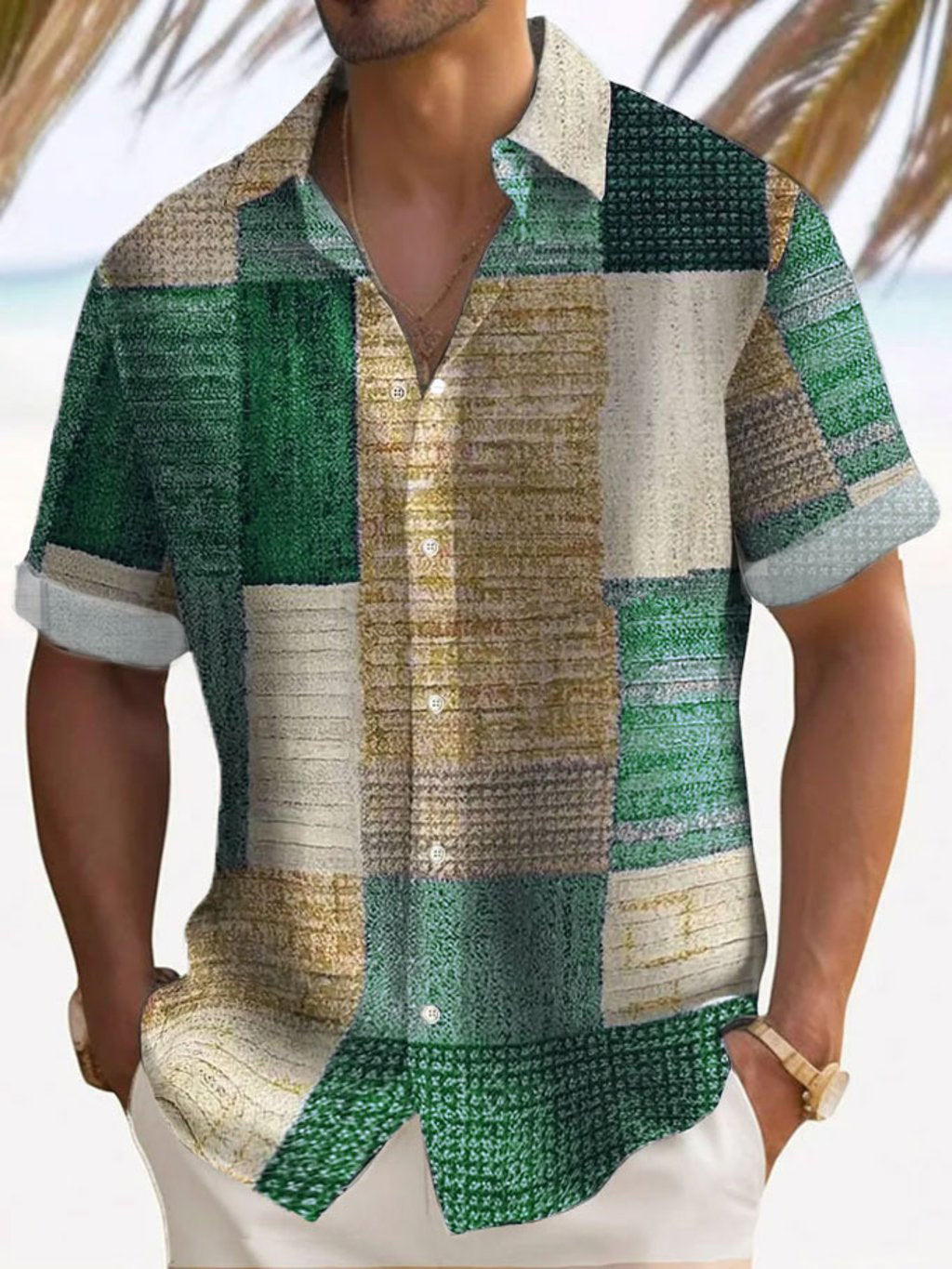 Camicia elegante a maniche corte