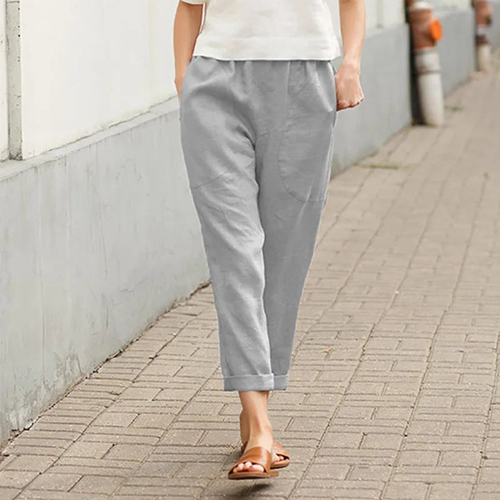 Kriza - Pantaloni a Gamba Larga con Tasche