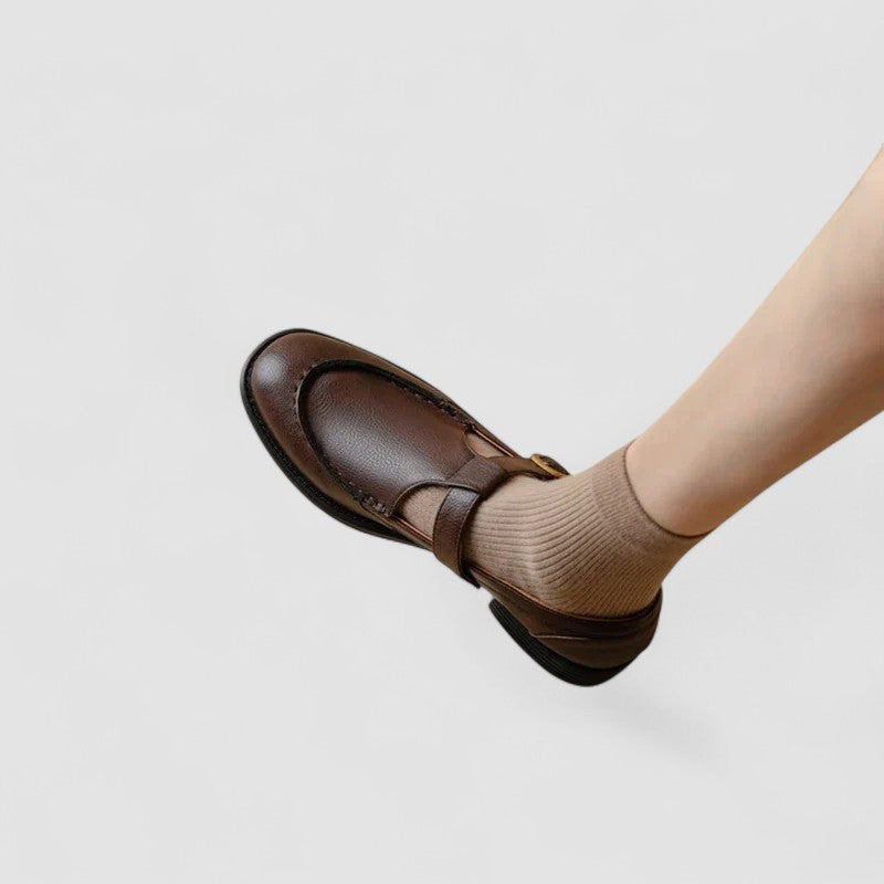 Zhelynne | Scarpe Mary Jane ortopediche a punta quadrata