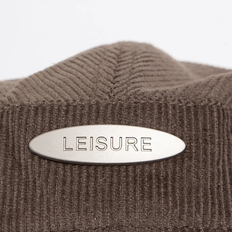 Cappello in velluto a coste