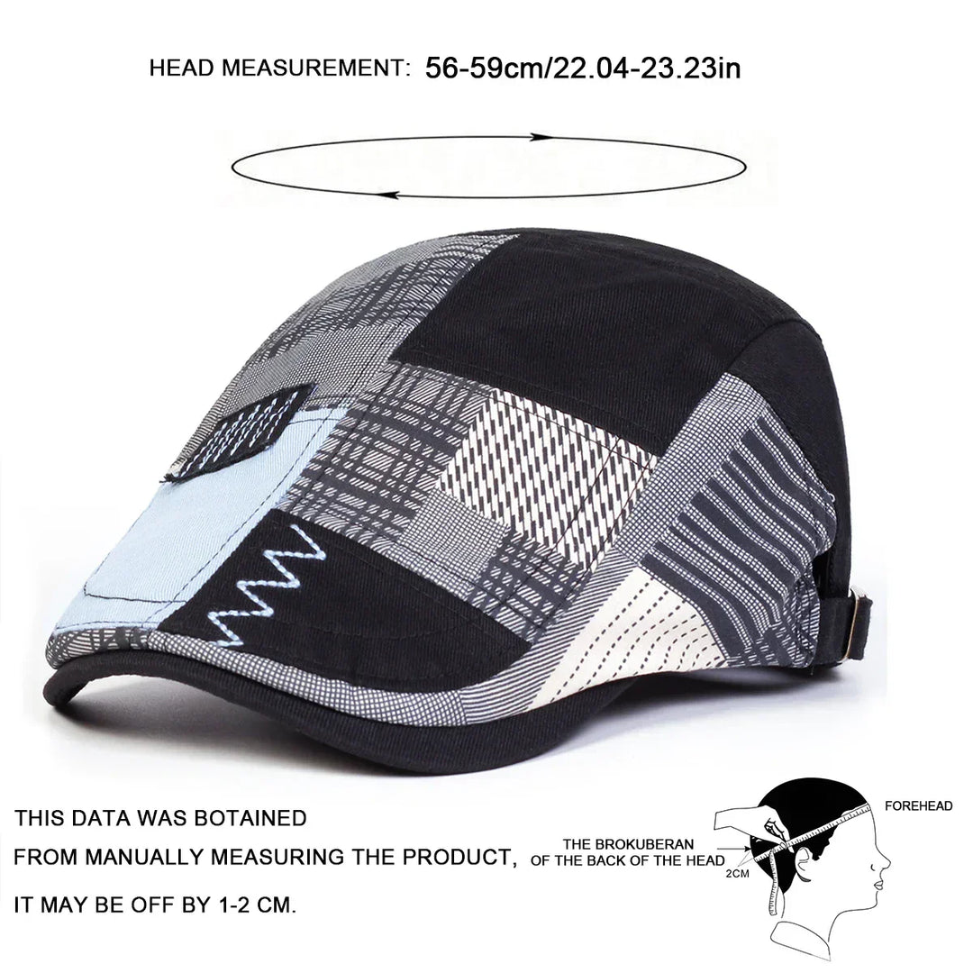 Cappellino patchwork da uomo