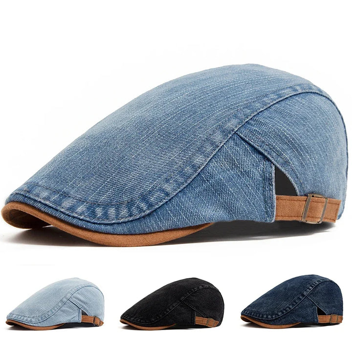 Berretto piatto premium in denim – stile senza tempo e comfort quotidiano