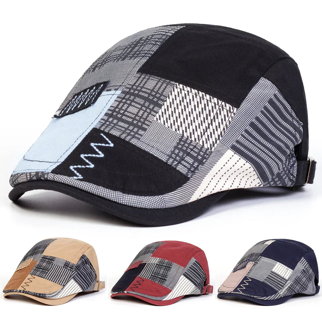 Cappellino patchwork da uomo