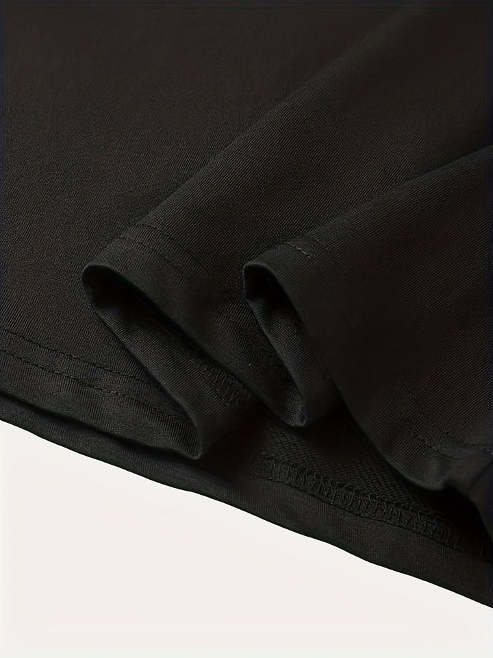 T-shirt elegante a collo rotondo con stampa grafica