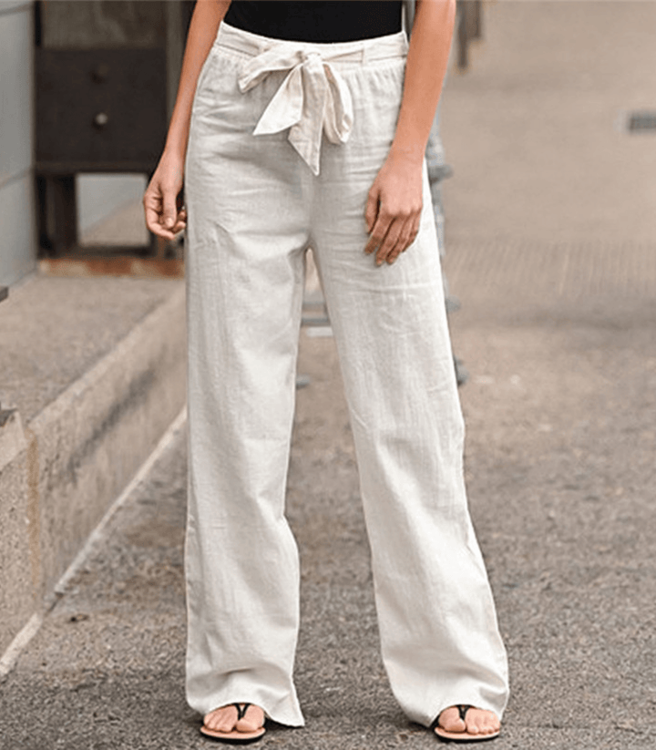 Joleen - Pantaloni Relaxed da Donna con Coulisse e Vita Elasticizzata