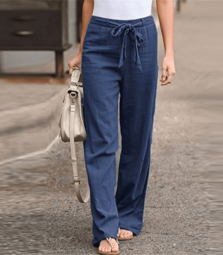 Joleen - Pantaloni Relaxed da Donna con Coulisse e Vita Elasticizzata