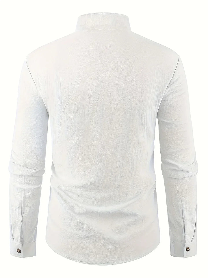 Camicia leggera in cotone a maniche lunghe