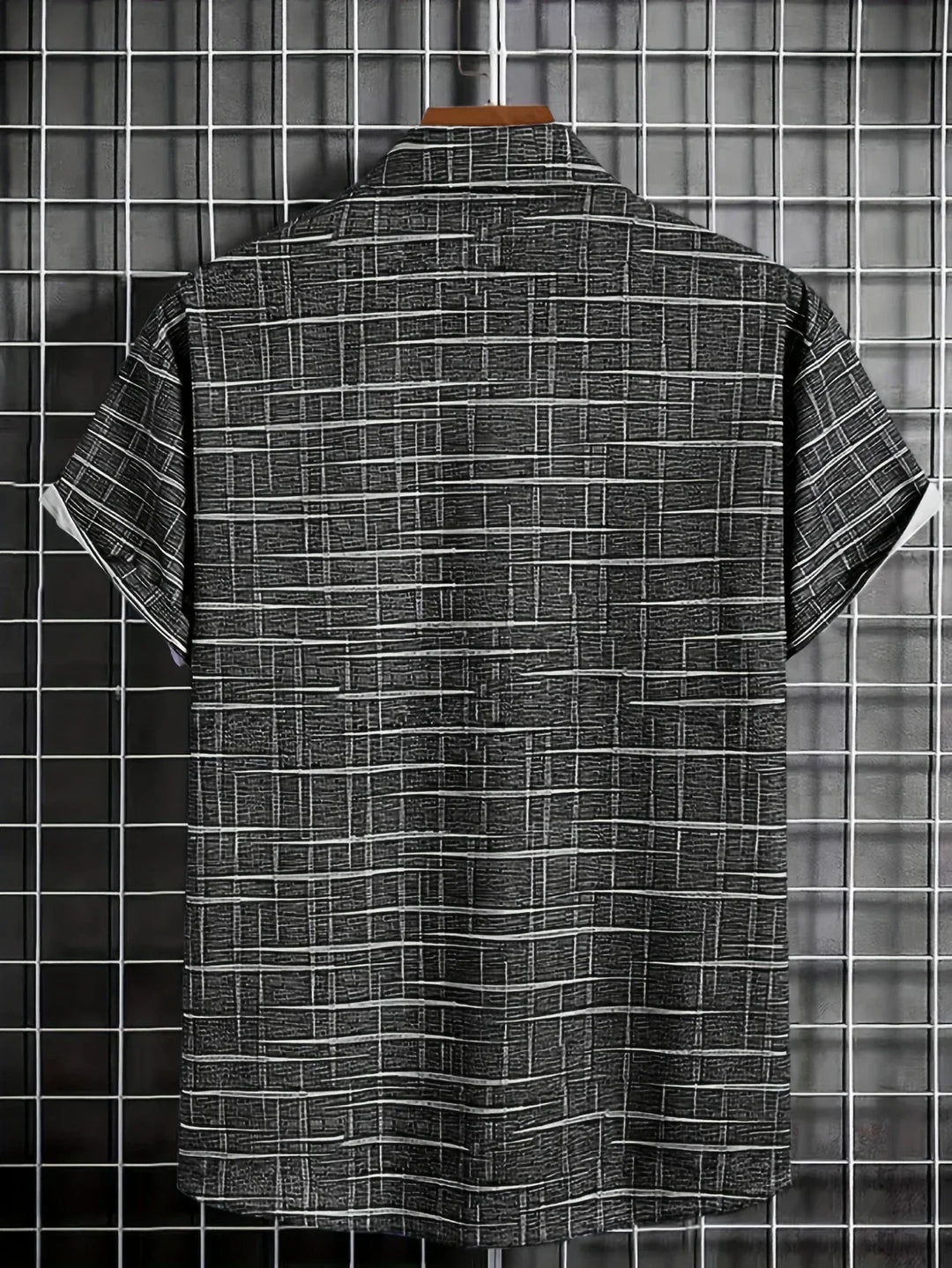 Camicia elegante a righe e quadri