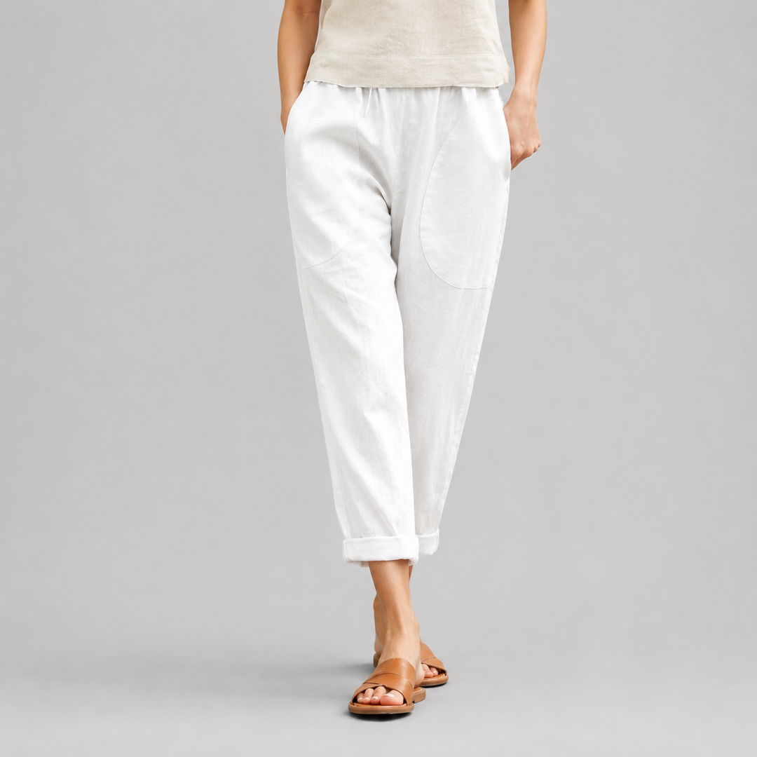 Kriza - Pantaloni a Gamba Larga con Tasche