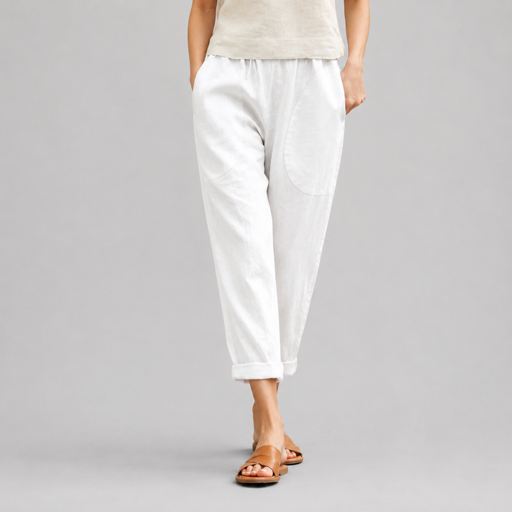 Kriza - Pantaloni a Gamba Larga con Tasche