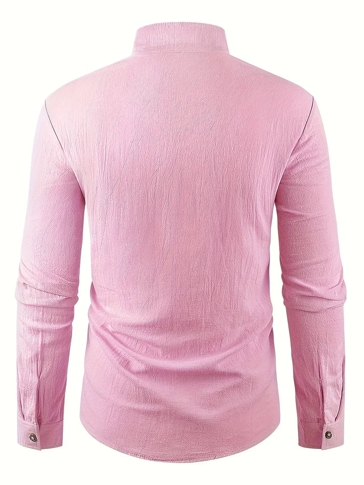 Camicia leggera in cotone a maniche lunghe