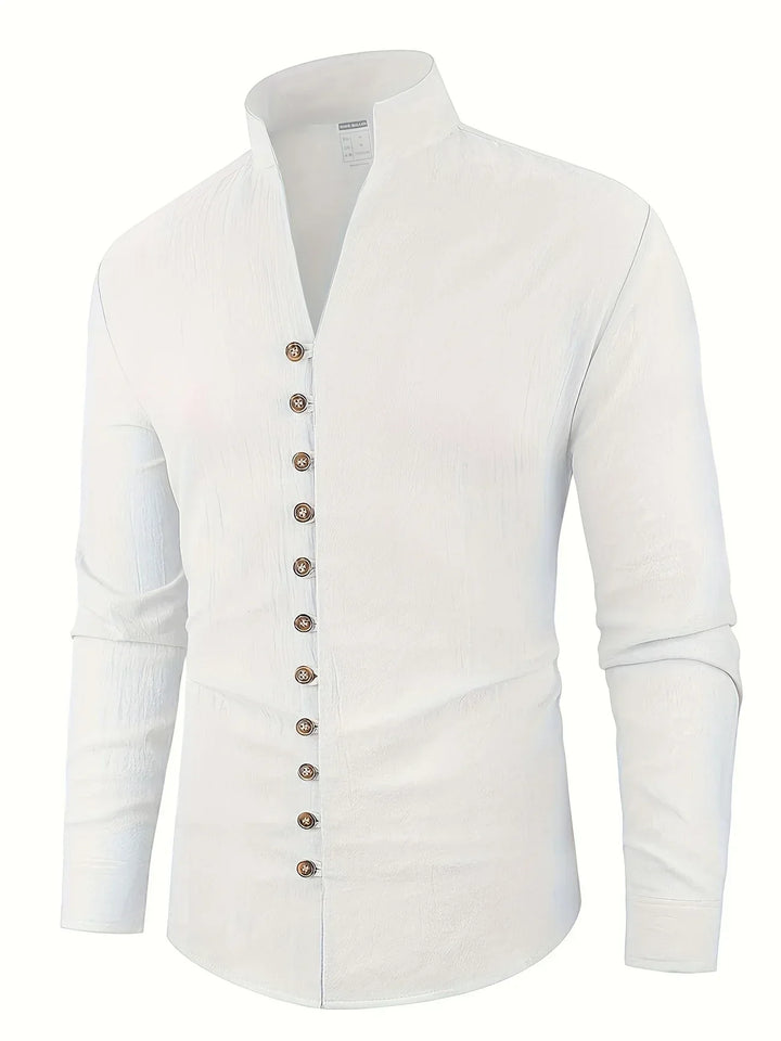Camicia leggera in cotone a maniche lunghe