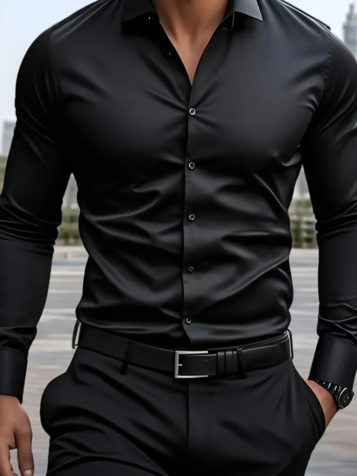 Camicia elegante a maniche lunghe con bottoni