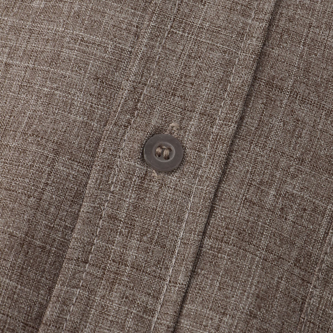 Camicia in cotone unita con bottoni