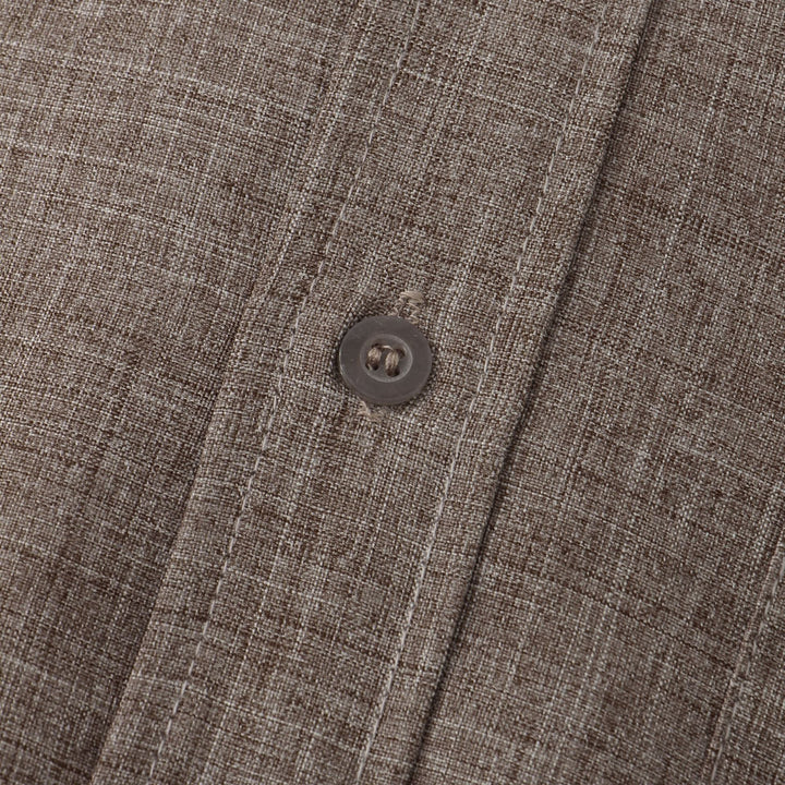 Camicia in cotone unita con bottoni
