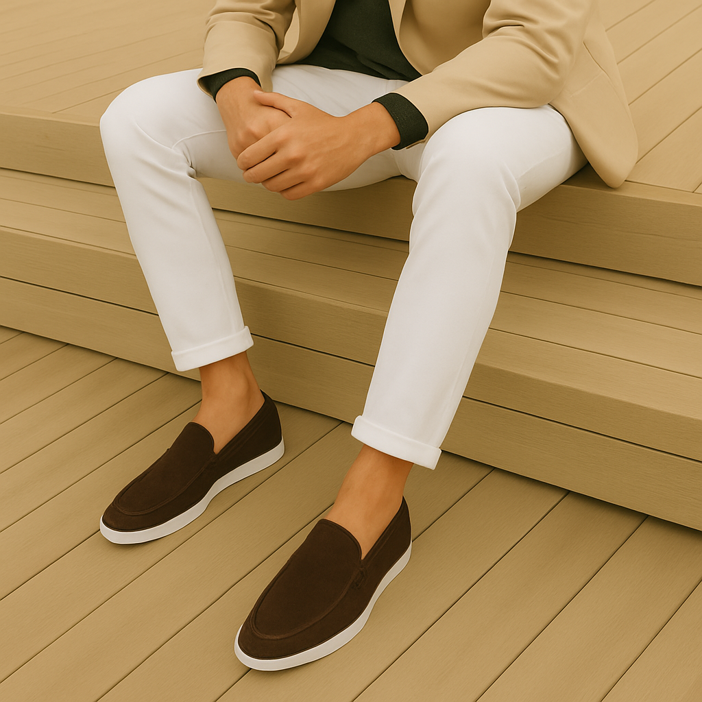 Mocassini eleganti in suede