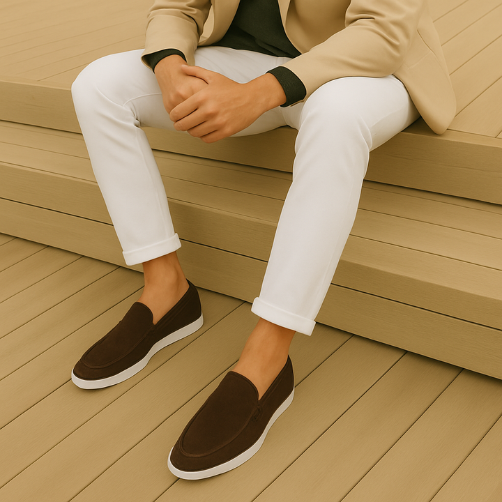 Mocassini eleganti in suede